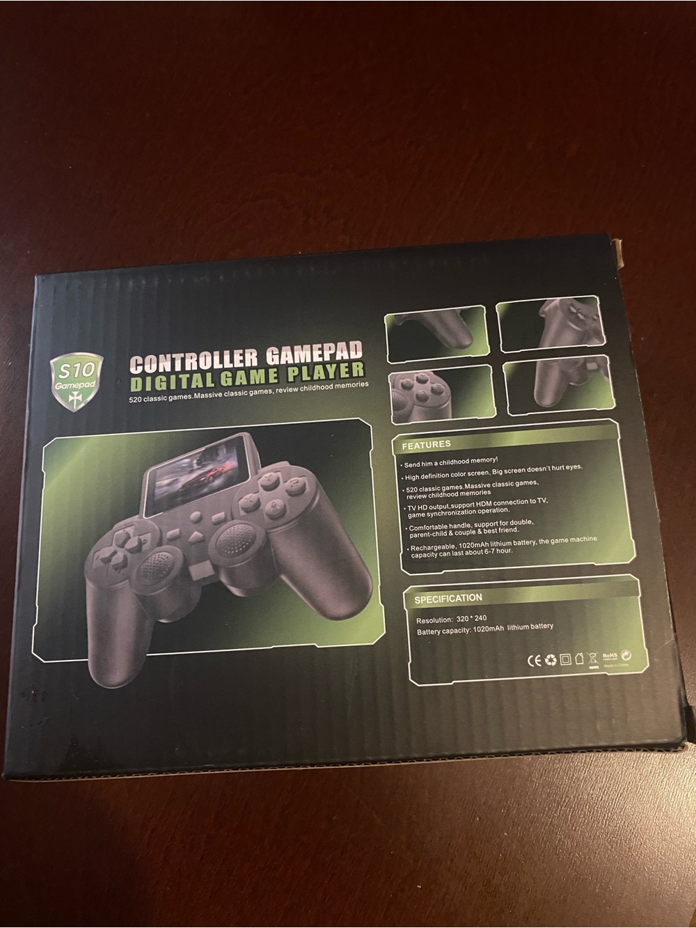 Controller Gamepad Digital Game Player - Black